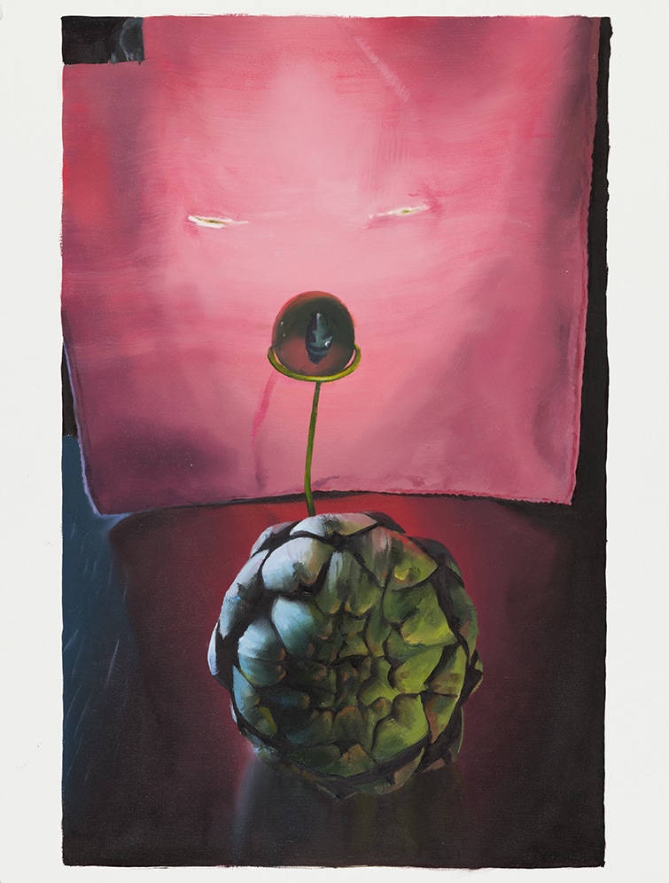 Janice McNab, D.I.Y. &ndash; &lsquo;The Ghost Artist&rsquo; (2019), 65x50cm, oil on oil paper