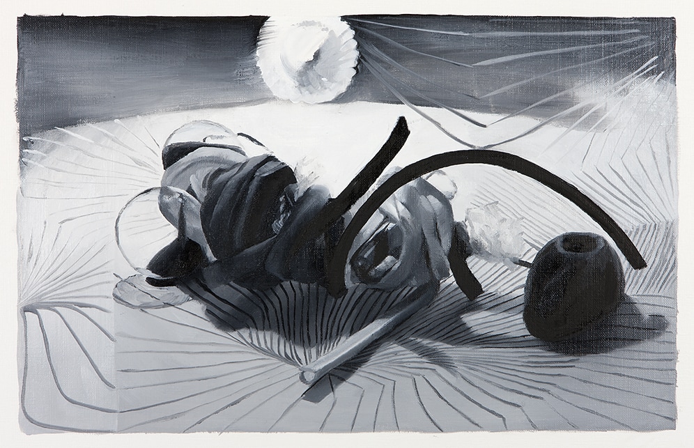 Janice McNab, D.I.Y. &ndash; &lsquo;The Sun at Night&rsquo;, Study, (2013), 38x50cm, oil / acrylic on paper