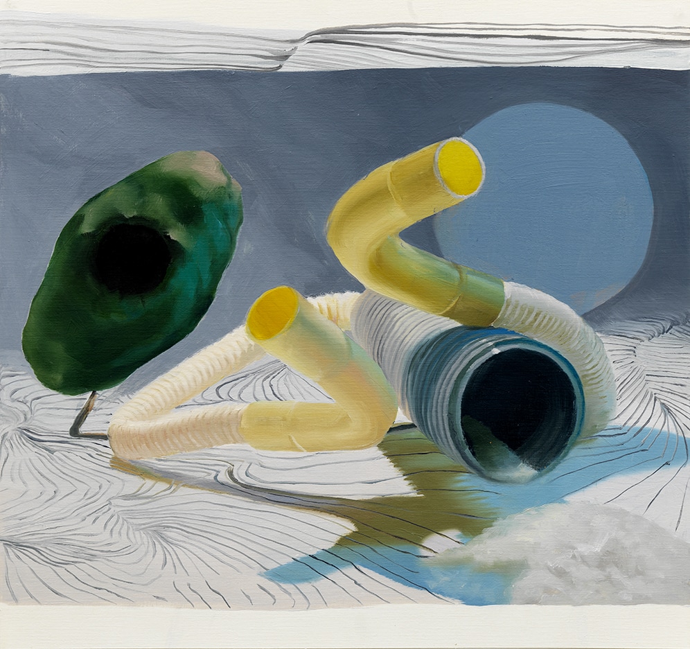 Janice McNab, D.I.Y. &ndash; &lsquo;Undone&rsquo; (2019), 47x50cm, oil on oil paper