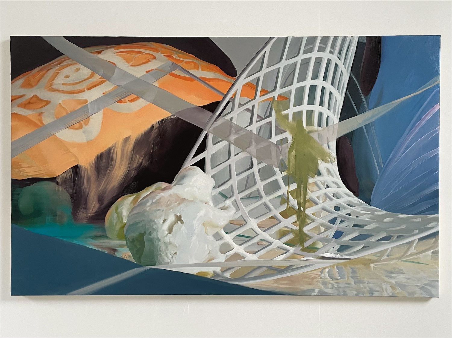 Janice McNab, D.I.Y. &ndash; Home Lines, 2014, 80x130cm, oil on linen