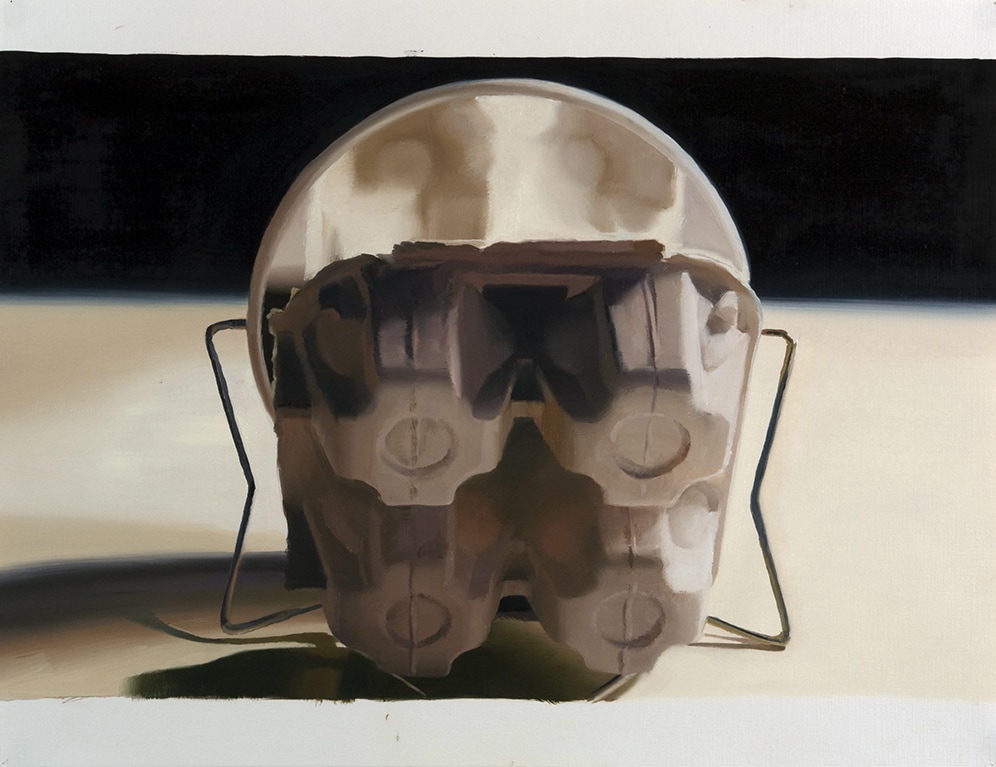 Janice McNab, D.I.Y. &ndash; &lsquo;Egg Box&rsquo; (2013), 50x65cm, oil on oil paper