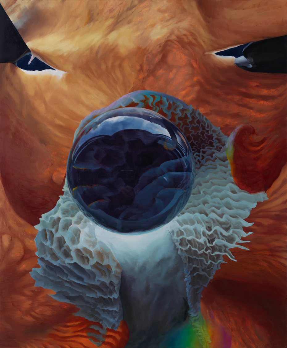 Janice McNab, The Ghost Artist &mdash; How deep is your love?, &lsquo;Eyes&rsquo; (2021), 120x85cm, oil on linen