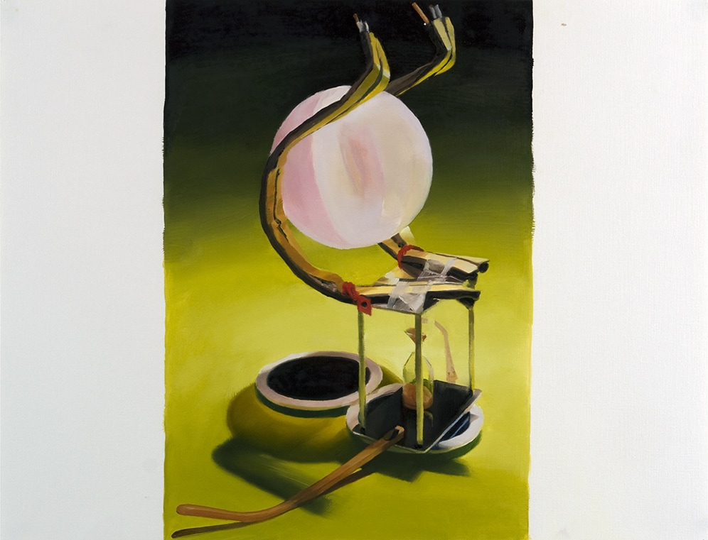 Janice McNab, D.I.Y. &ndash; &lsquo;Exercise II&rsquo; (2013), 63x50cm, oil on oil paper