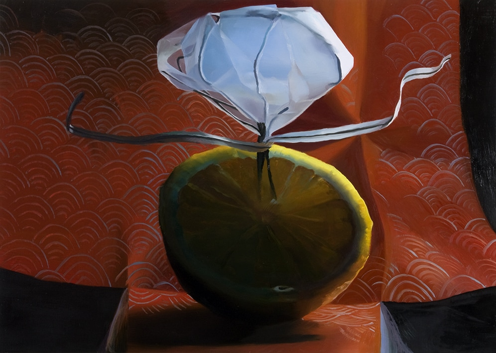 Janice McNab, D.I.Y. &ndash; &lsquo;Madame Joy&rsquo; (2013), 50x70cm, oil on canvas