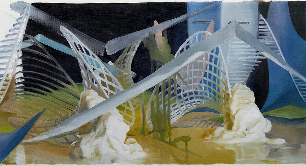 Janice McNab, D.I.Y. &ndash; &lsquo;Our Centres Cannot Hold&rsquo; (2015), 35x65cm, oil on oil paper