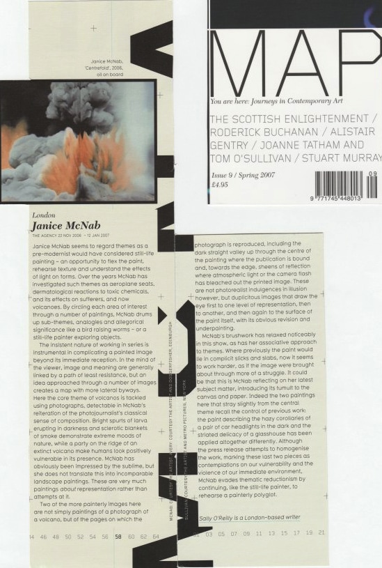 &lsquo;Janice McNab&rsquo; by Sally O’Reilly (2007). Review published in &lsquo;Map Magazine&rsquo;.