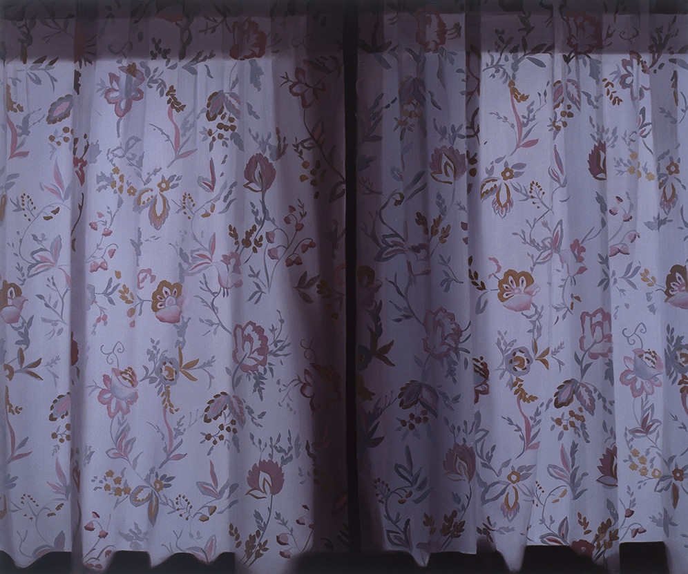 Janice McNab, Curtain and Stage, &lsquo;Family&rsquo; (2006), 120x150cm, oil on board