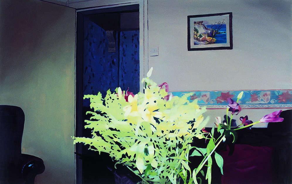 Janice McNab, Eastenders, &lsquo;Pat’s Living Room&rsquo; (2002), 95x150cm, oil on board