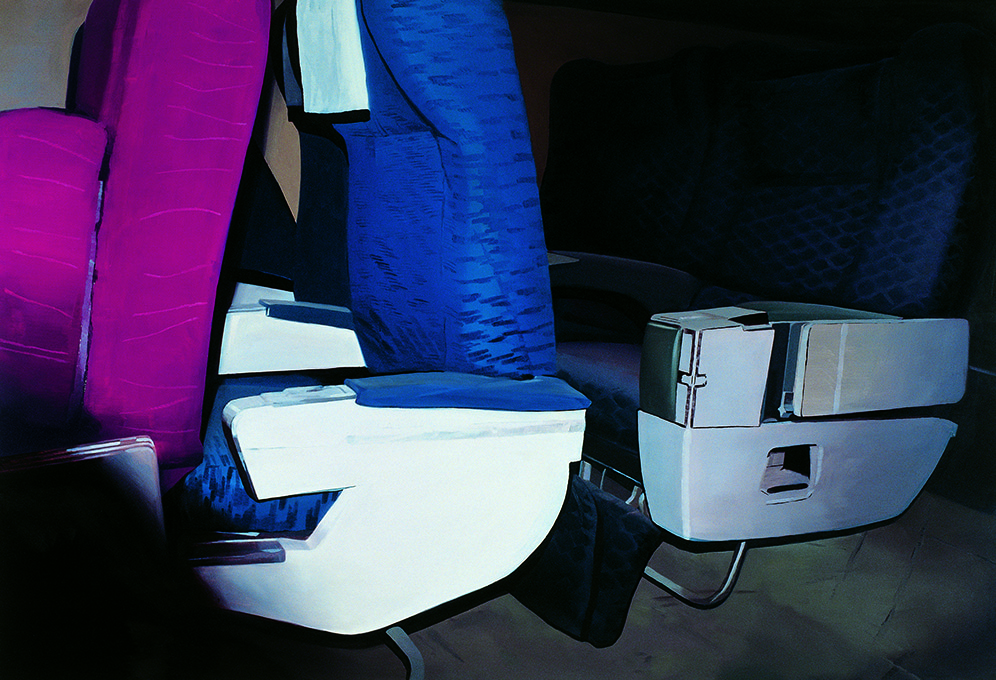Janice McNab, Tanks and Chairs, The Chair Paintings, &lsquo;Chairs, I&rsquo; (2002), 122x179cm, oil on board