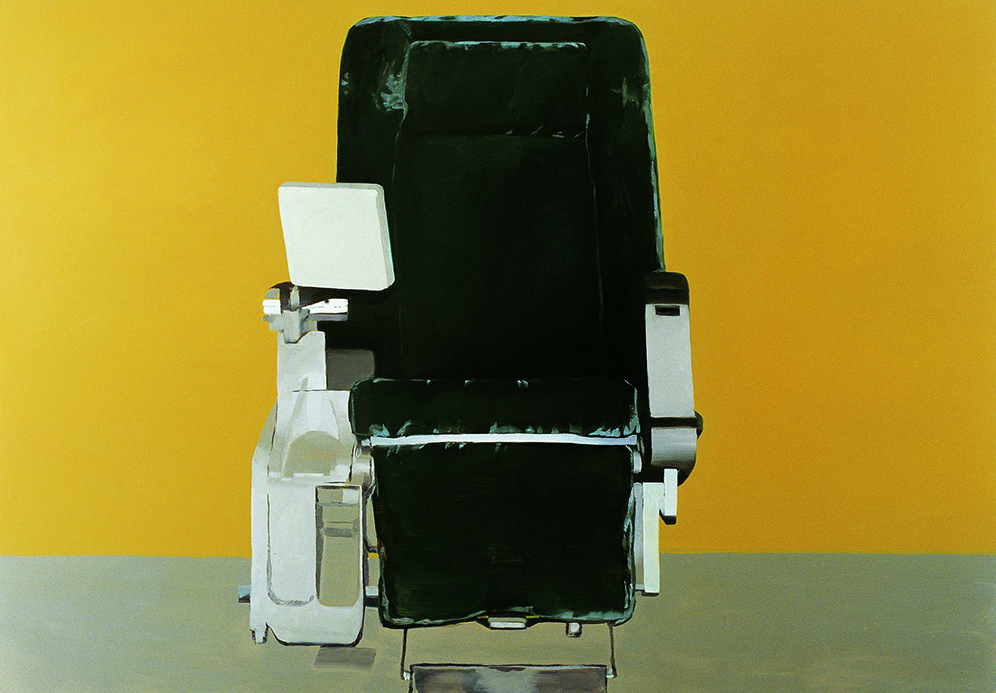 Janice McNab, Tanks and Chairs, The Chair Paintings, &lsquo;Chairs, V&rsquo; (2003), 120x175cm, oil on board