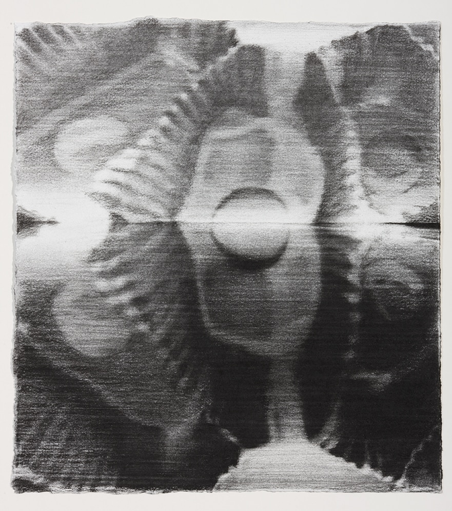 Janice McNab, The Chocolate Box Paintings &lsquo;Night Swimming&rsquo;, drawing (2008), 75x70cm, charcoal pencil on paper