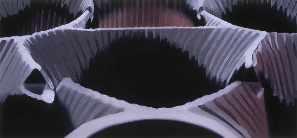 Janice McNab, The Chocolate Box Paintings &lsquo;Super Dark&rsquo; (2005), 25x53cm, oil on board