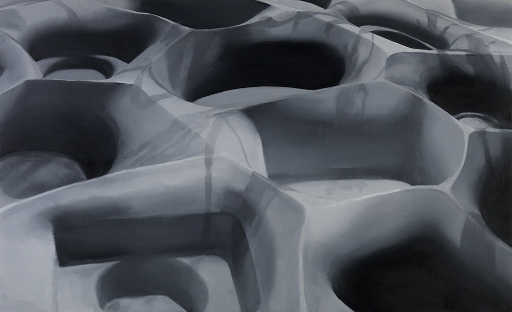 Janice McNab, The Chocolate Box Paintings &lsquo; Black and White Films&rsquo; (2006), 85x140cm, oil on board