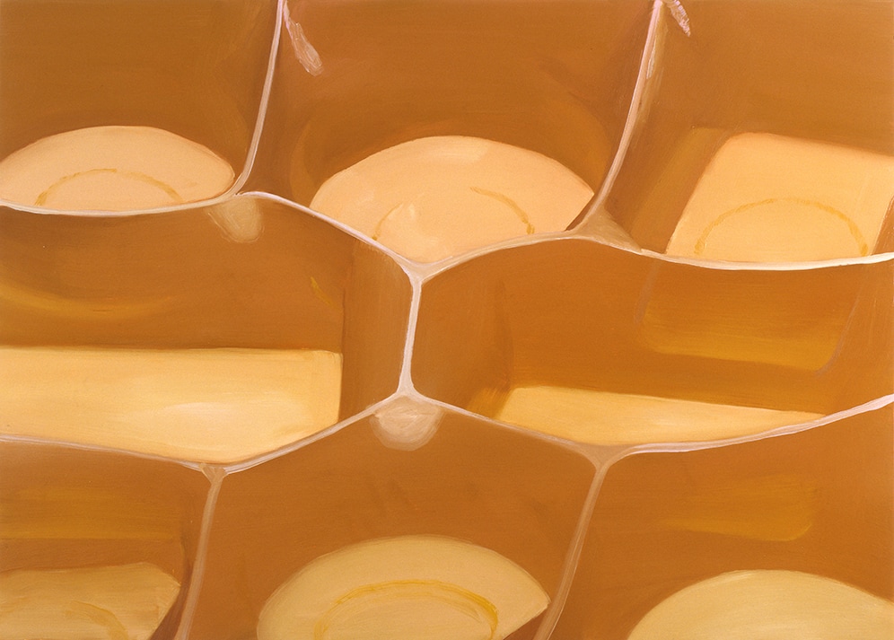 Janice McNab, The Chocolate Box Paintings &lsquo;All Gold&rsquo; (2005), 80x110cm, oil on board