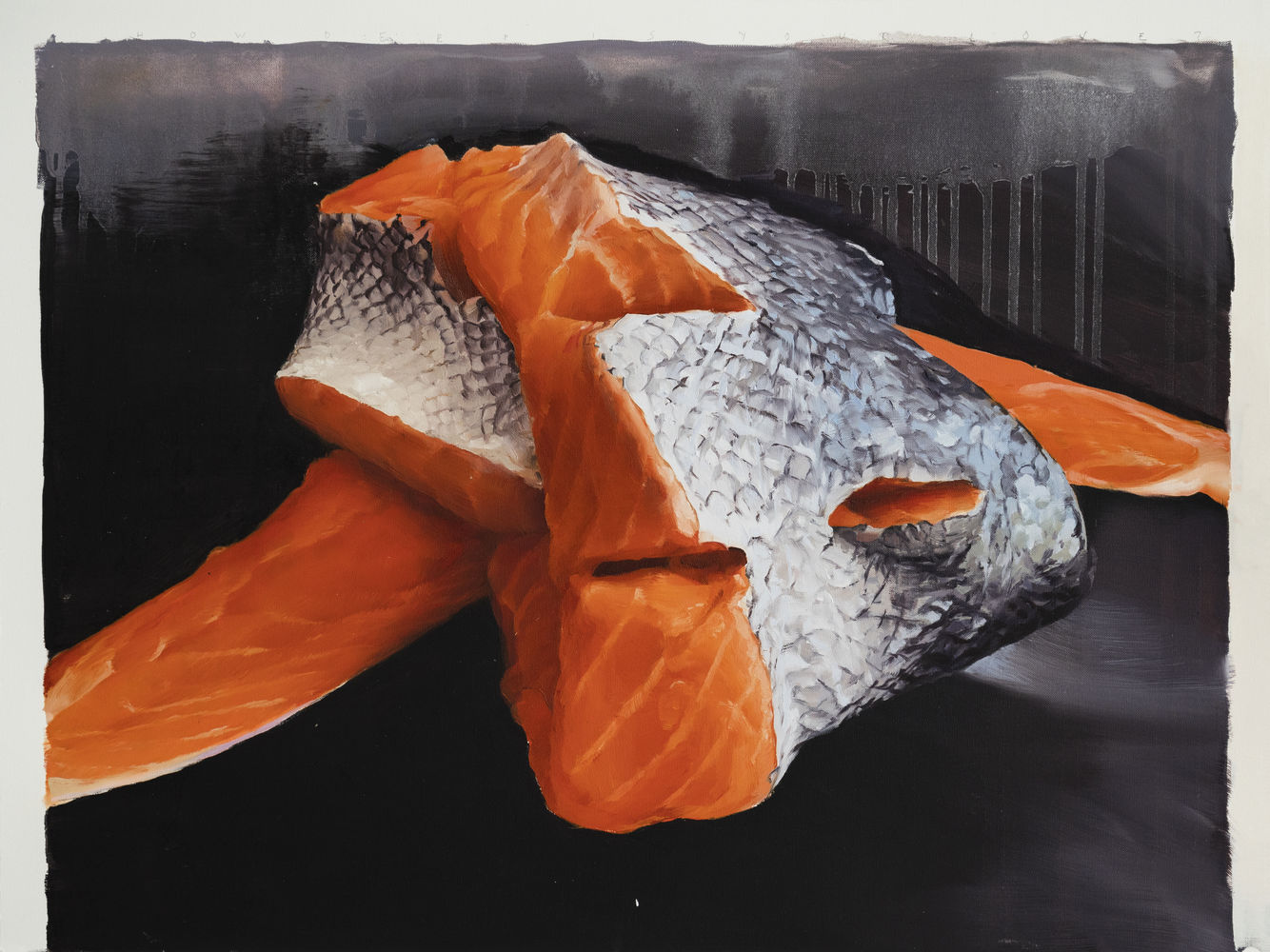 Janice McNab, The Ghost Artist &mdash; How deep is your love?, &lsquo;How Deep is your Love?&rsquo;, Study (2019), 50x65cm, oil on oil paper