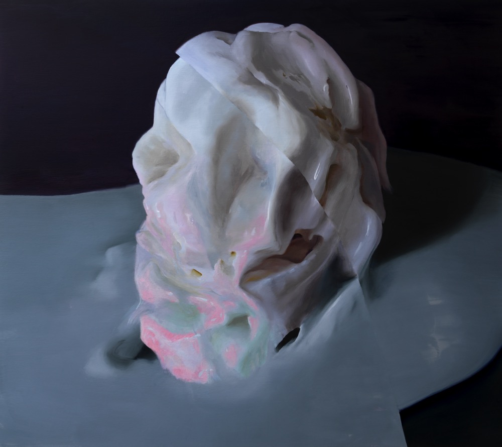 Janice McNab, The Ghost Artist &mdash; How deep is your love?, &lsquo;Skull&rsquo; (2020), 120x135cm, oil on linen