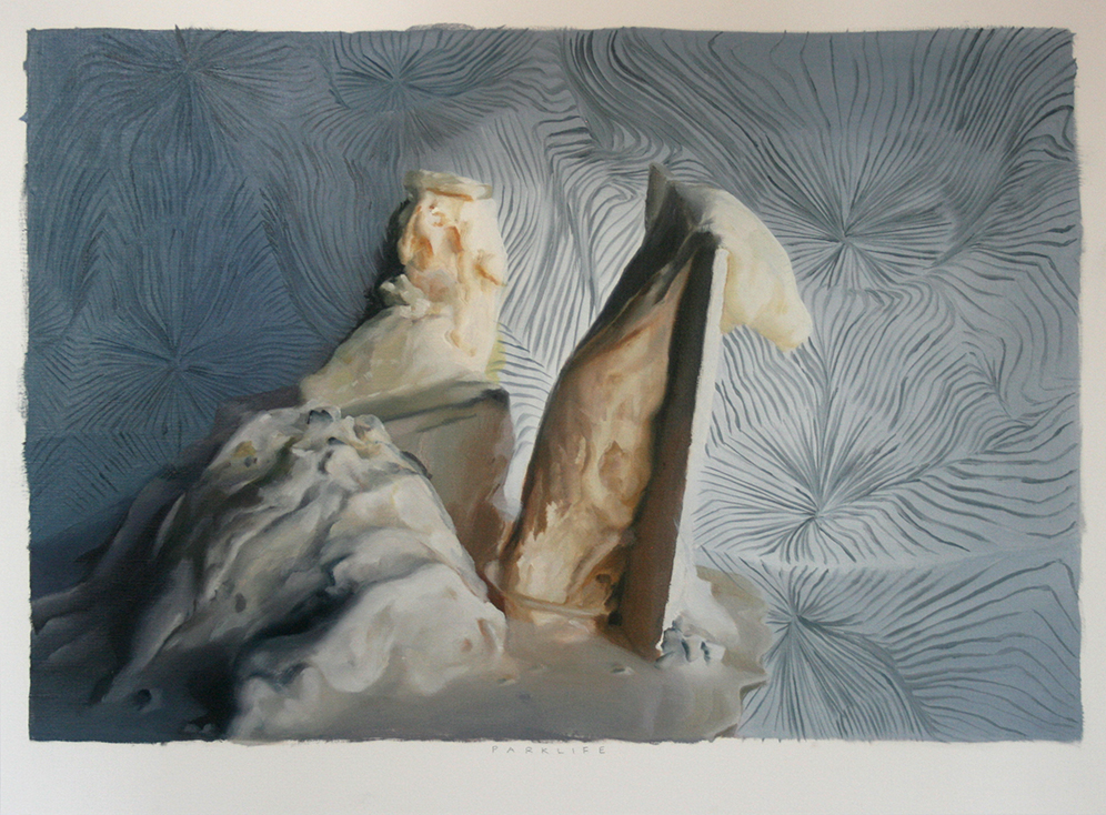 Janice McNab, The Ice Cream Paintings, &lsquo;Park life&rsquo; (2012), 50x65cm, oil on oil paper