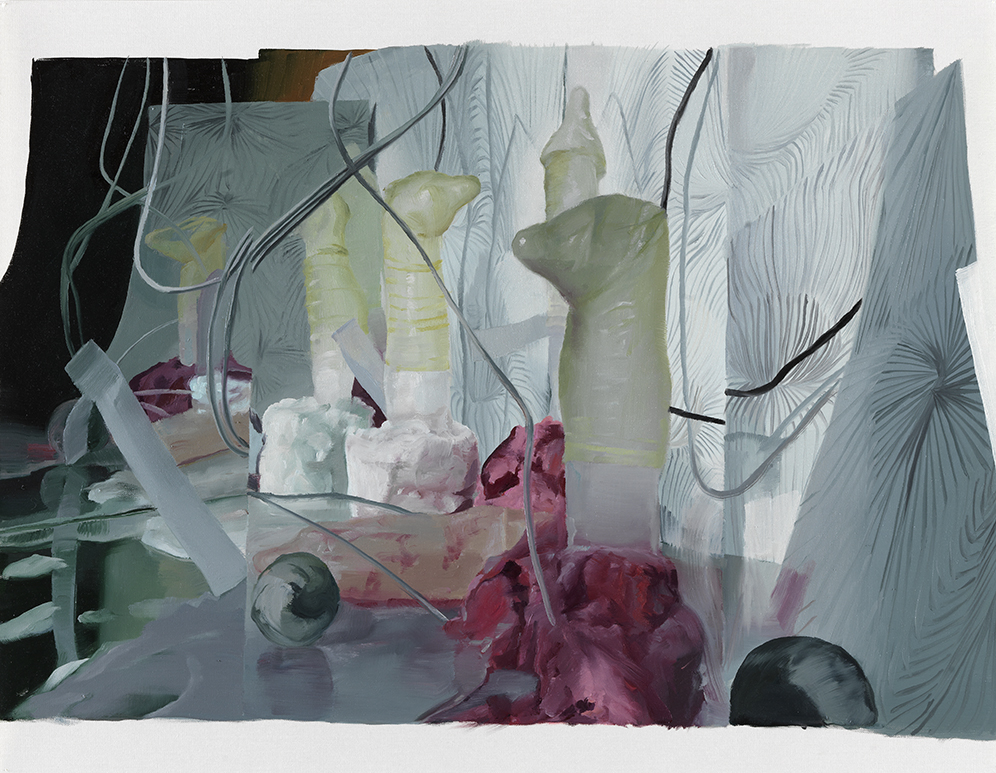 Janice McNab, The Ice Cream Paintings, &lsquo;The Watchers&rsquo; (2015), 50x65cm, oil on oil paper