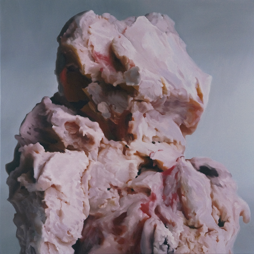 Janice McNab, The Ice Cream Paintings, &lsquo;Soldieress&rsquo; (2010), 105x100cm, oil on linen