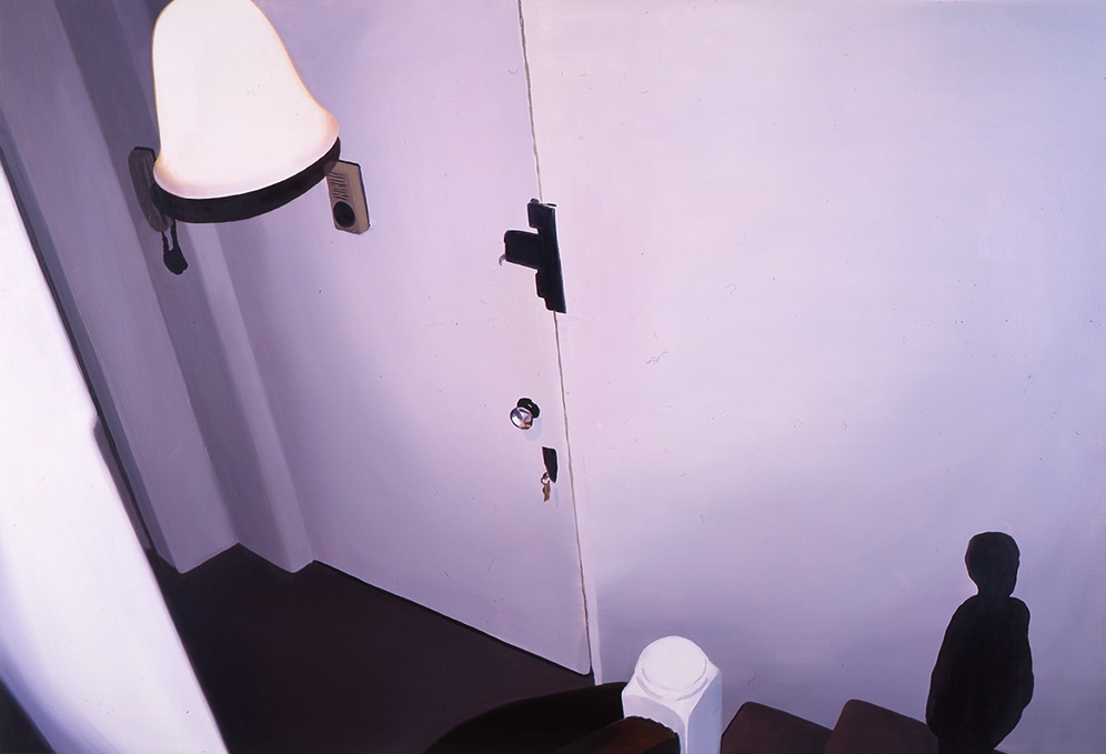 Janice McNab, The Isolation Paintings, &lsquo;Front Door&rsquo; (2000), 110x150cm, oil on board