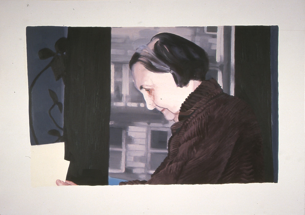 Janice McNab, The Isolation Paintings, &lsquo;Fabienne, Edinburgh&rsquo; (2000), 64x66cm, oil on board